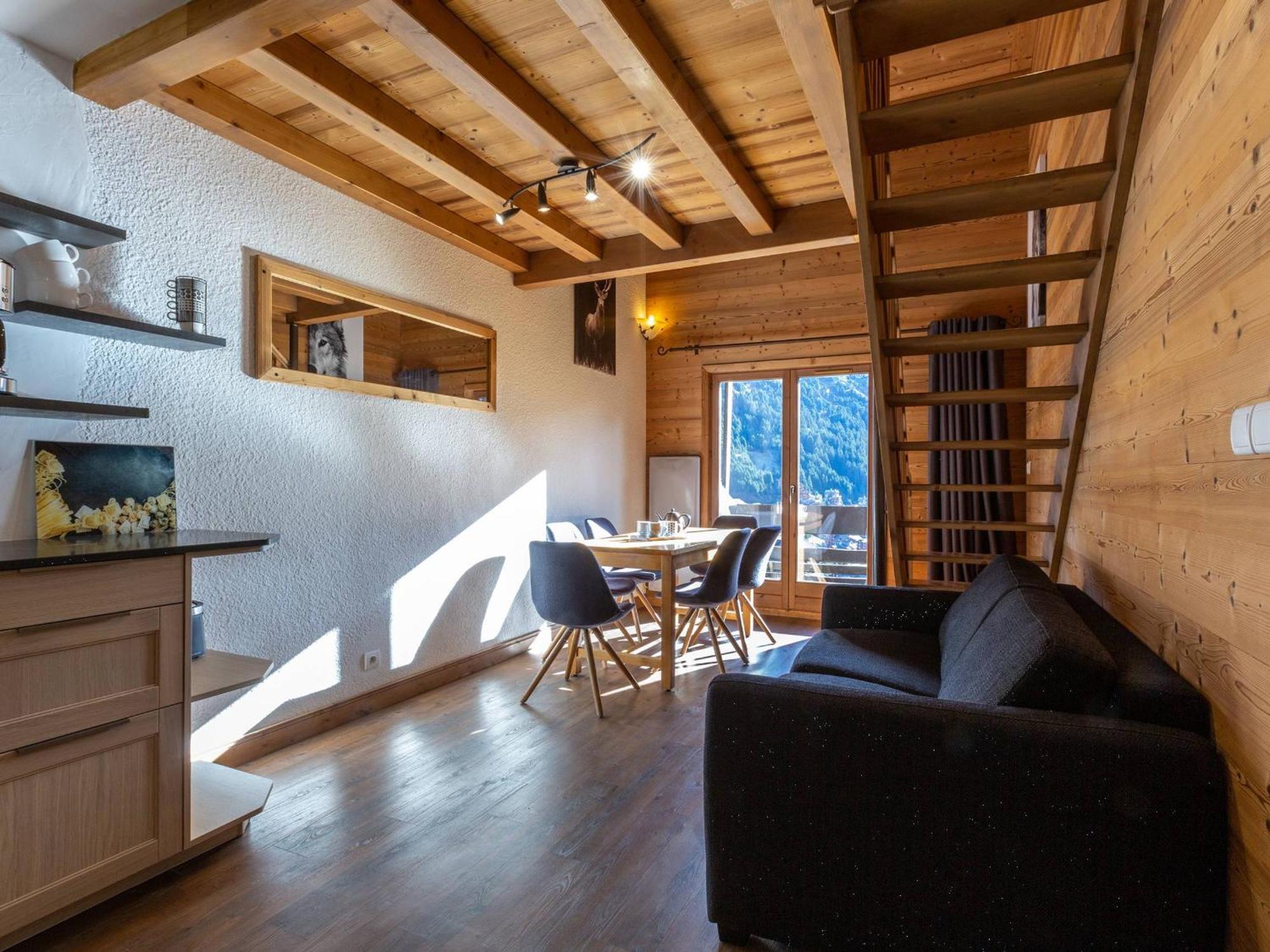 Charmant Duplex 8 Pers. Skis Aux Pieds A Meribel Mottaret, Balcon, Cuisine Equipee, Animaux Admis - Fr-1-355-141 Apartment Exterior photo